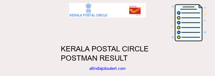 Kerala Postal Circle Postman Result