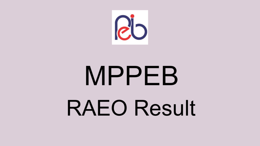 Mppeb Raeo Result