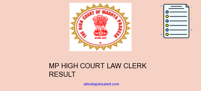 Mp High Court Law Clerk Result