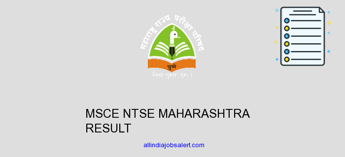 Msce Ntse Maharashtra Result