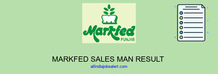 Markfed Sales Man Result