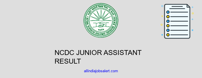 Ncdc Junior Assistant Result