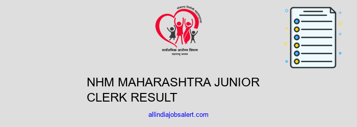 Nhm Maharashtra Junior Clerk Result
