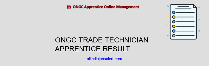 Ongc Trade Technician Apprentice Result