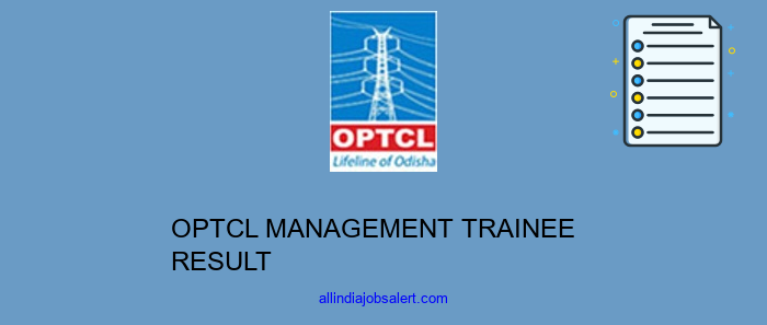 Optcl Management Trainee Result
