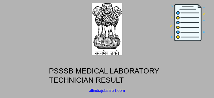 Psssb Medical Laboratory Technician Result