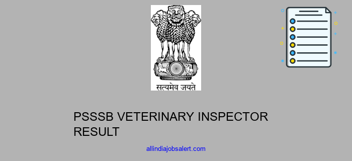 Psssb Veterinary Inspector Result
