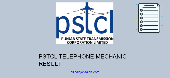 Pstcl Telephone Mechanic Result