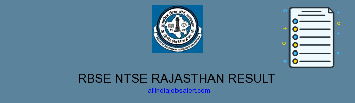 Rbse Ntse Rajasthan Result