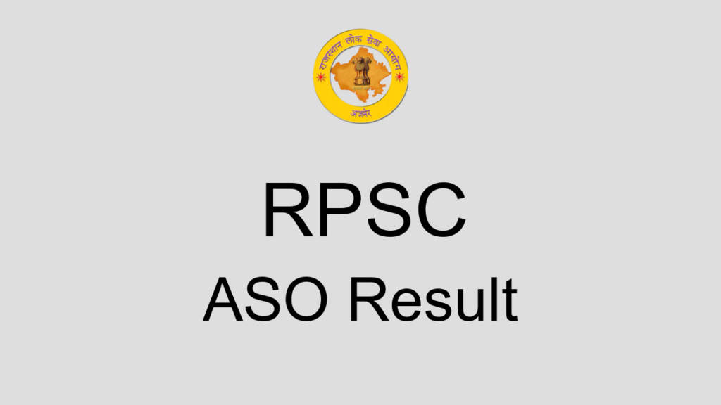 Rpsc Aso Result