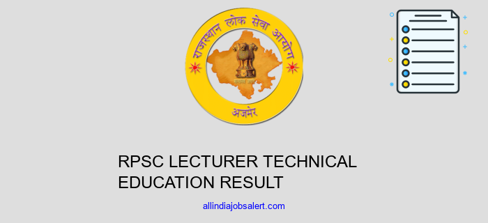 Rpsc Lecturer Technical Education Result