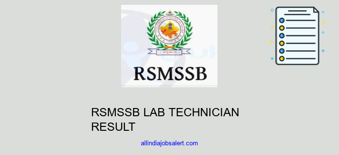 Rsmssb Lab Technician Result