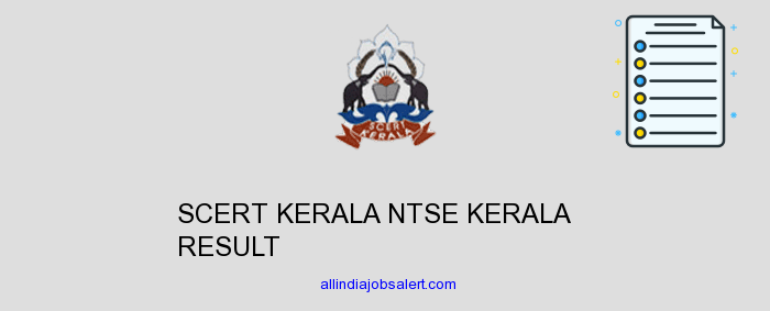 Scert Kerala Ntse Kerala Result
