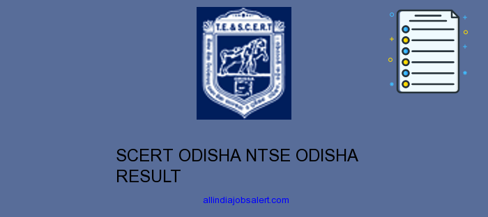 Scert Odisha Ntse Odisha Result