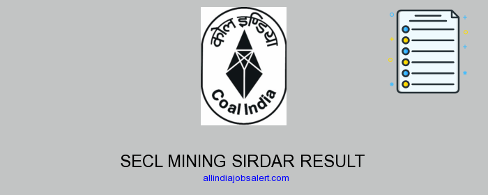 Secl Mining Sirdar Result