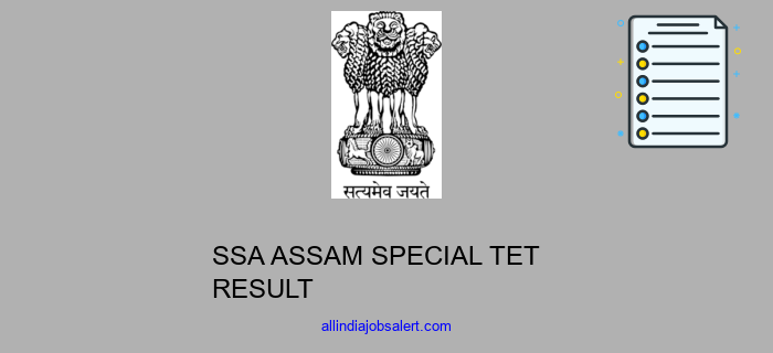 Ssa Assam Special Tet Result