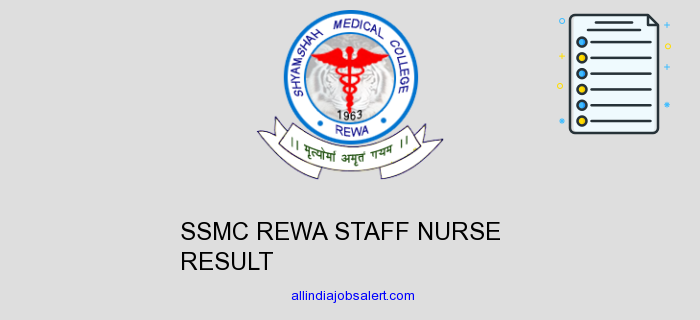Ssmc Rewa Staff Nurse Result