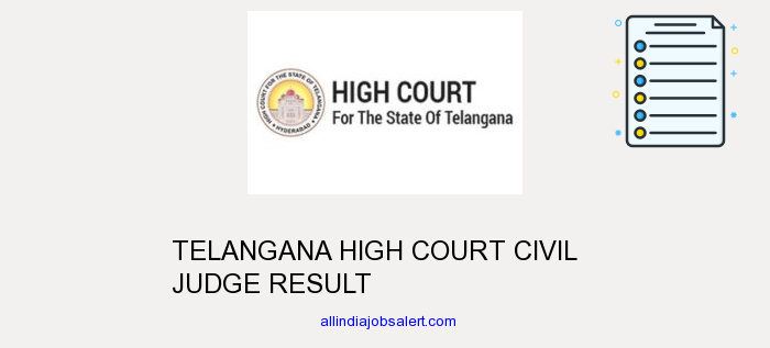 Telangana High Court Civil Judge Result