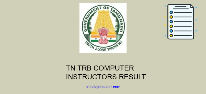 Tn Trb Computer Instructors Result