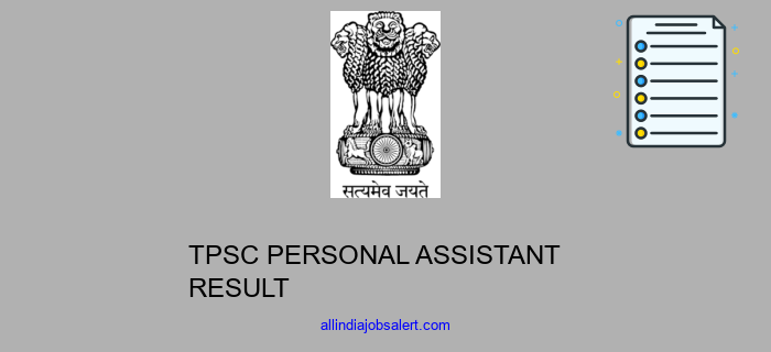 Tpsc Personal Assistant Result