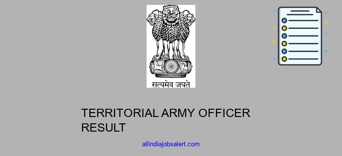 Territorial Army Officer Result