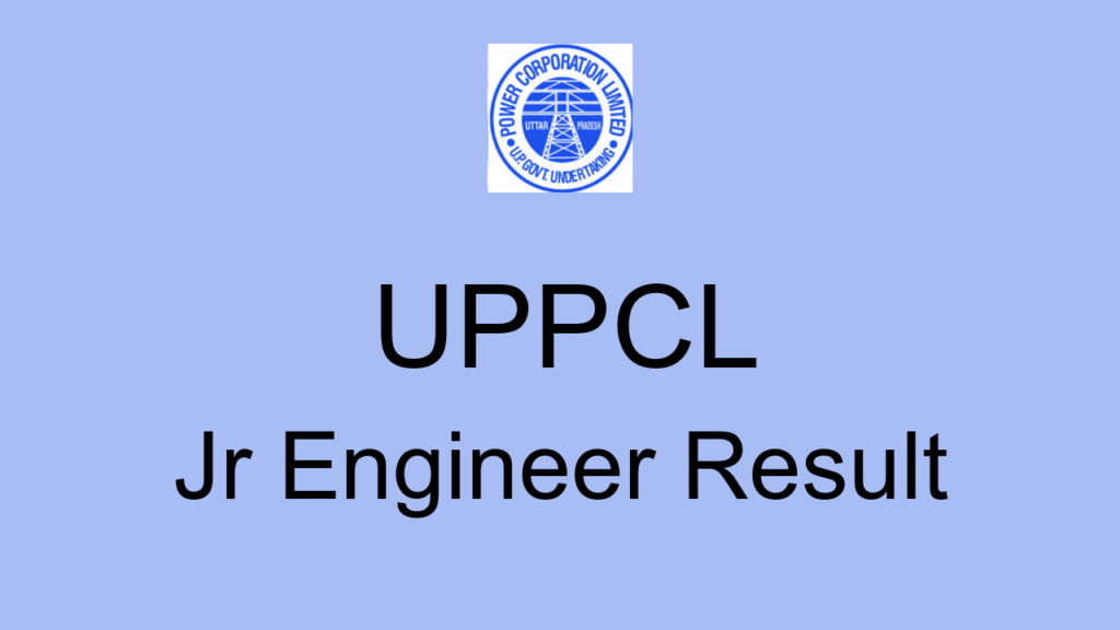 Uppcl Jr Engineer Result