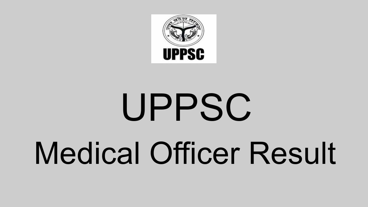 Uppsc Medical Officer Result