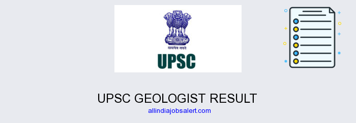 Upsc Geologist Result