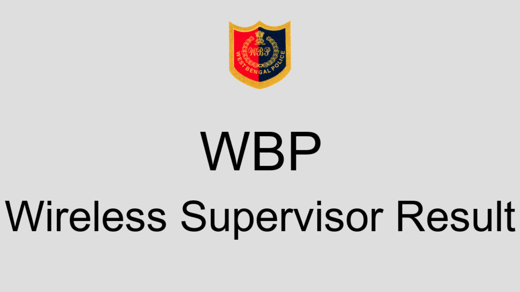 Wbp Wireless Supervisor Result